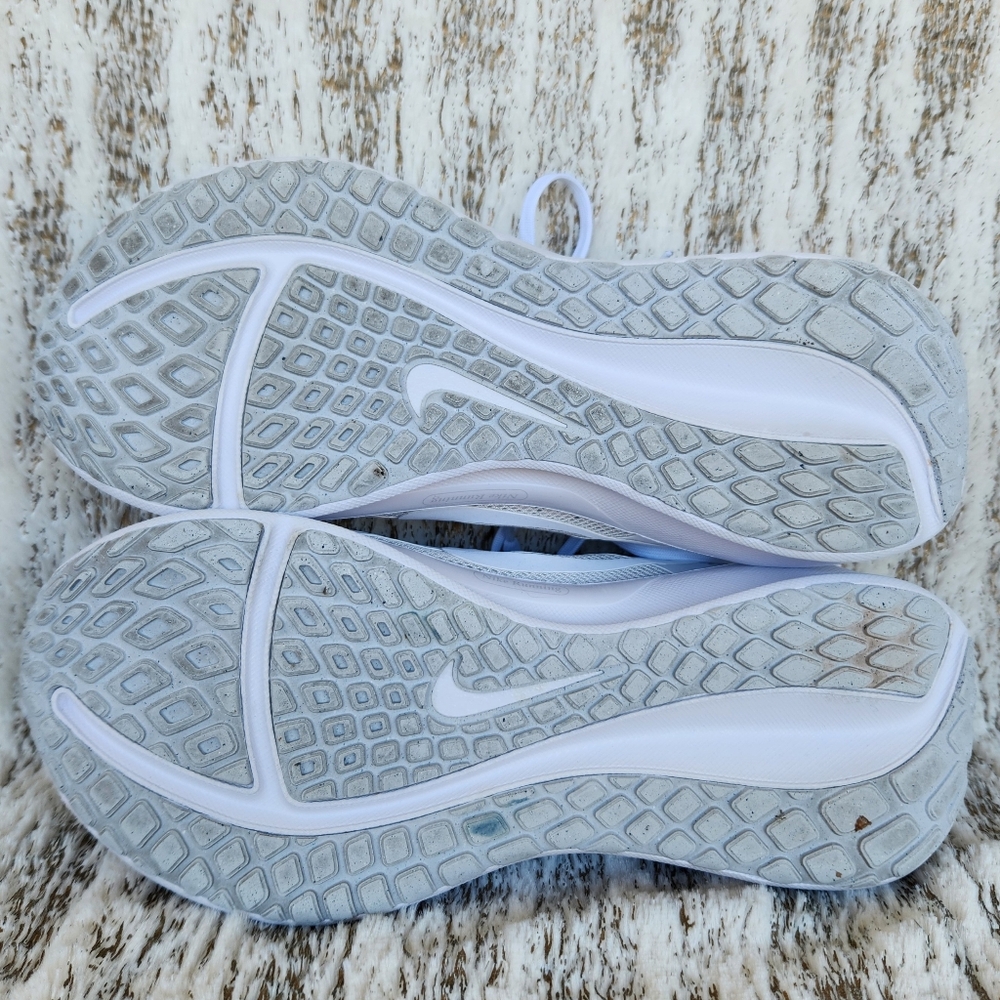 Nike "Downshifter 13" Running Shoe Athletic Sneaker White | Women's Size 8.5 - Picture 7 of 10